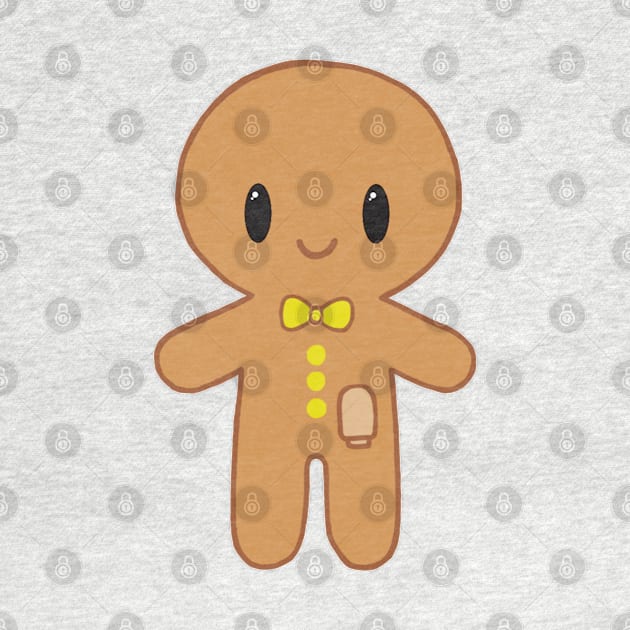 Gingerbread man with Ostomy (Yellow) by CaitlynConnor